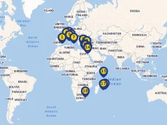 Mapa plavby